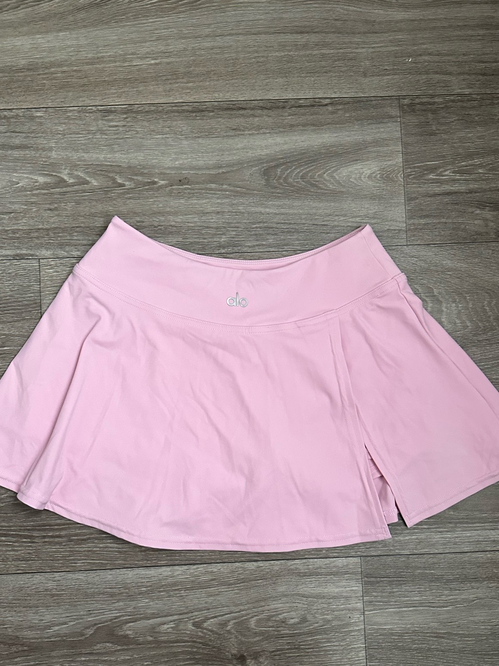 ALO Yoga Light Pink Athletic Skort with Built-In Shorts